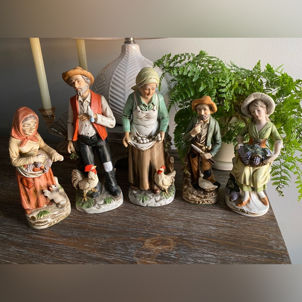 Vintage Homco Farmhouse Figures (5)